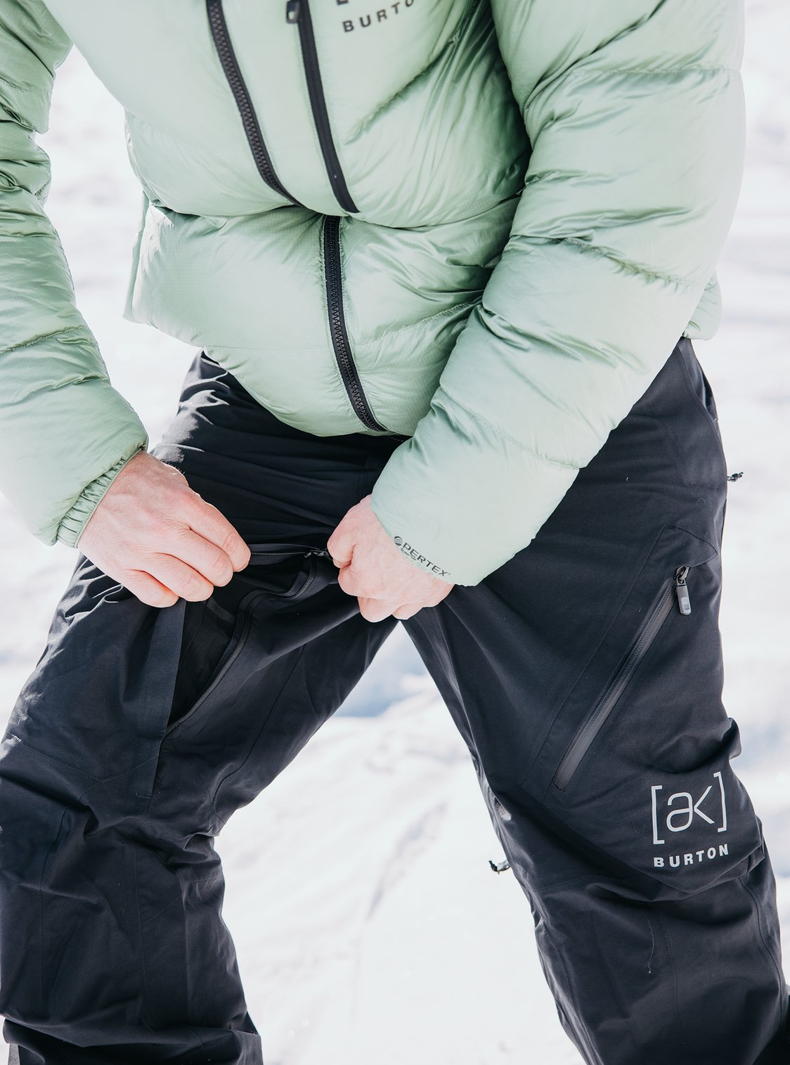 Mens [Ak] Cyclic Gore‑Tex 2L Tall Pants True Black - Image 7