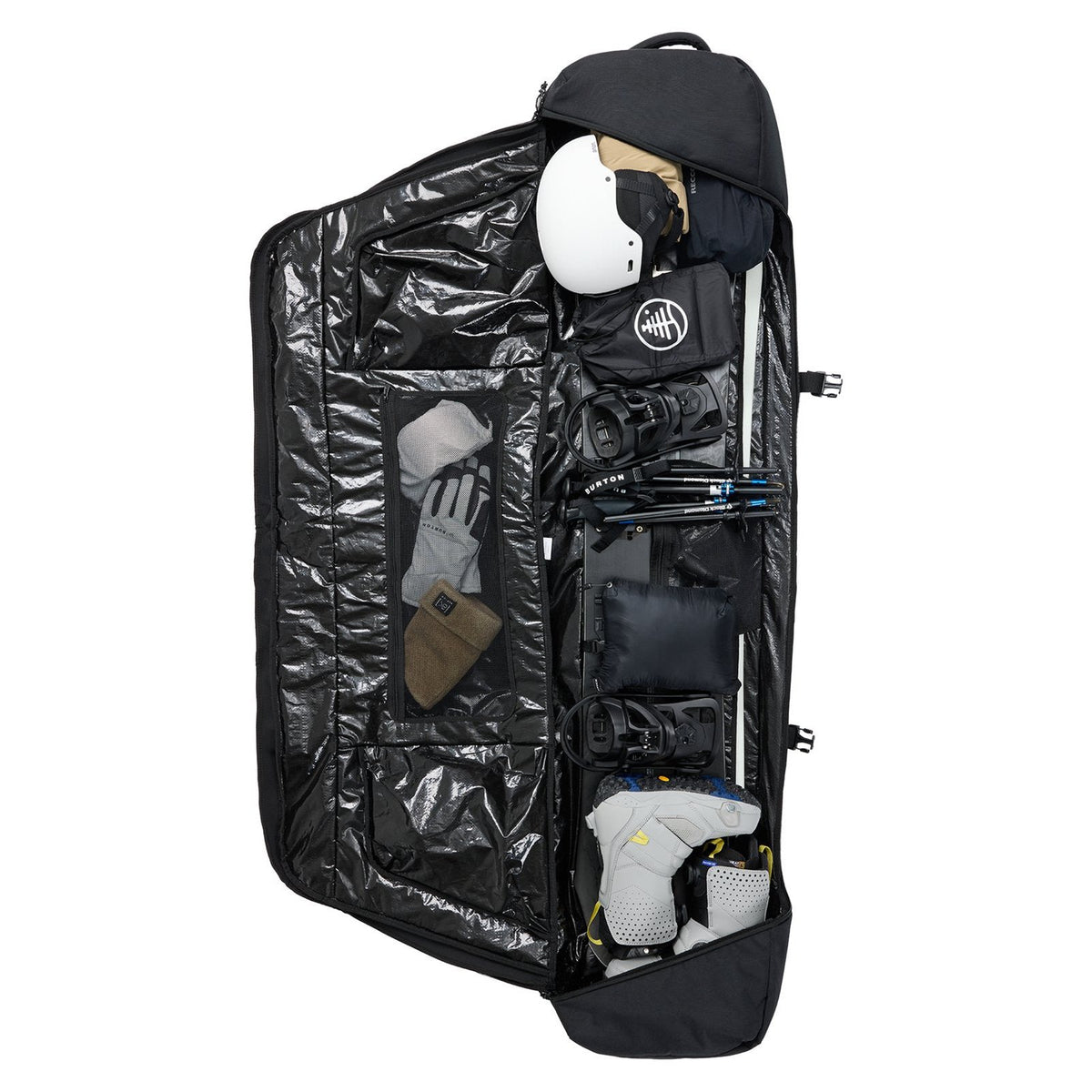 Wheelie Flight Attendant Snowboard Bag True Black - Image 7