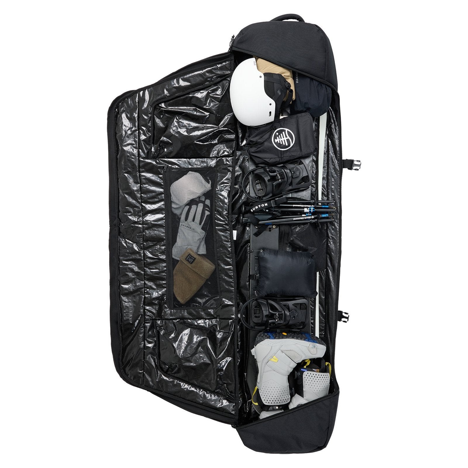 Wheelie Flight Attendant Snowboard Bag True Black - Image 7