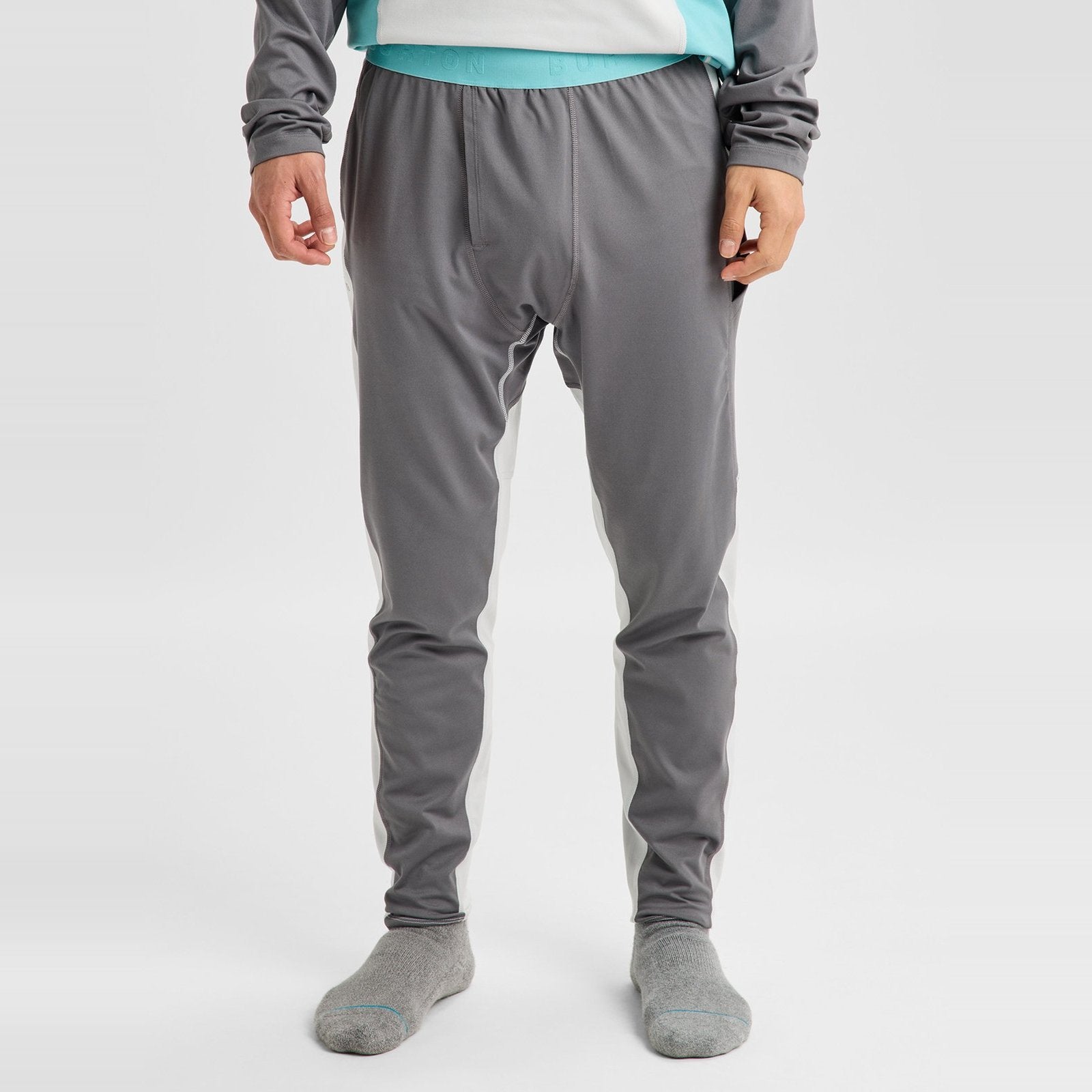 Mens Synthetic Midweight Base Layer Pants Gotham Gray/Gray Cloud - Image 7