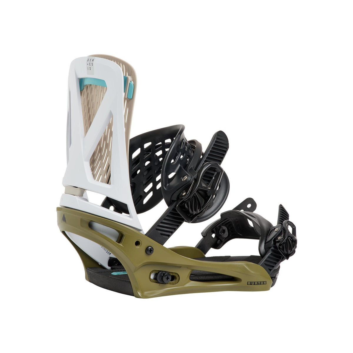Mens Genesis Re:Flex Snowboard Bindings White / Dried Moss - Image 7