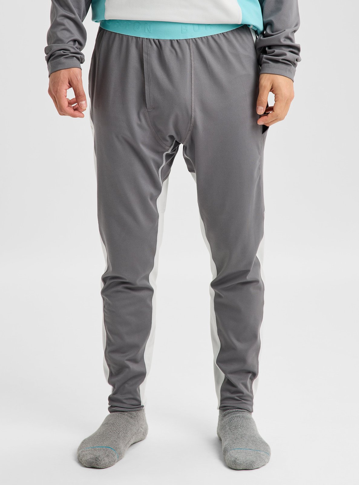 Mens Synthetic Midweight Base Layer Pants Gotham Gray/Gray Cloud - Image 7
