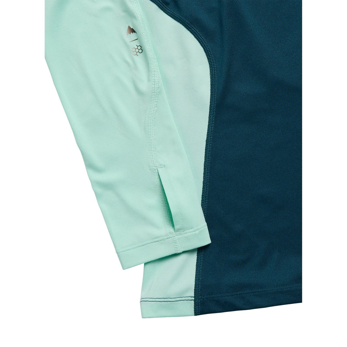 Womens Synthetic Midweight Base Layer Crew Atlantic Teal/Spring Frost - Image 7