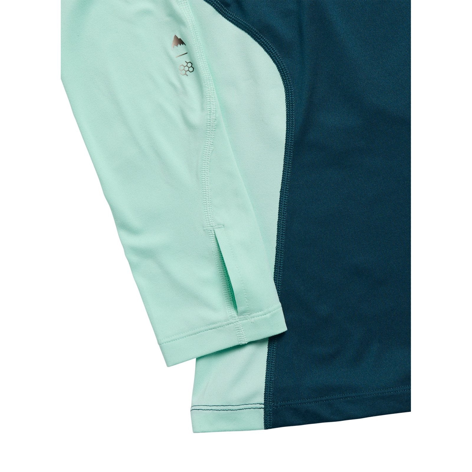 Womens Synthetic Midweight Base Layer Crew Atlantic Teal/Spring Frost - Image 7