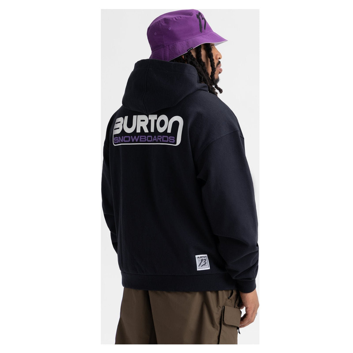 Mens Standard Pullover Hoodie True Black - Image 7