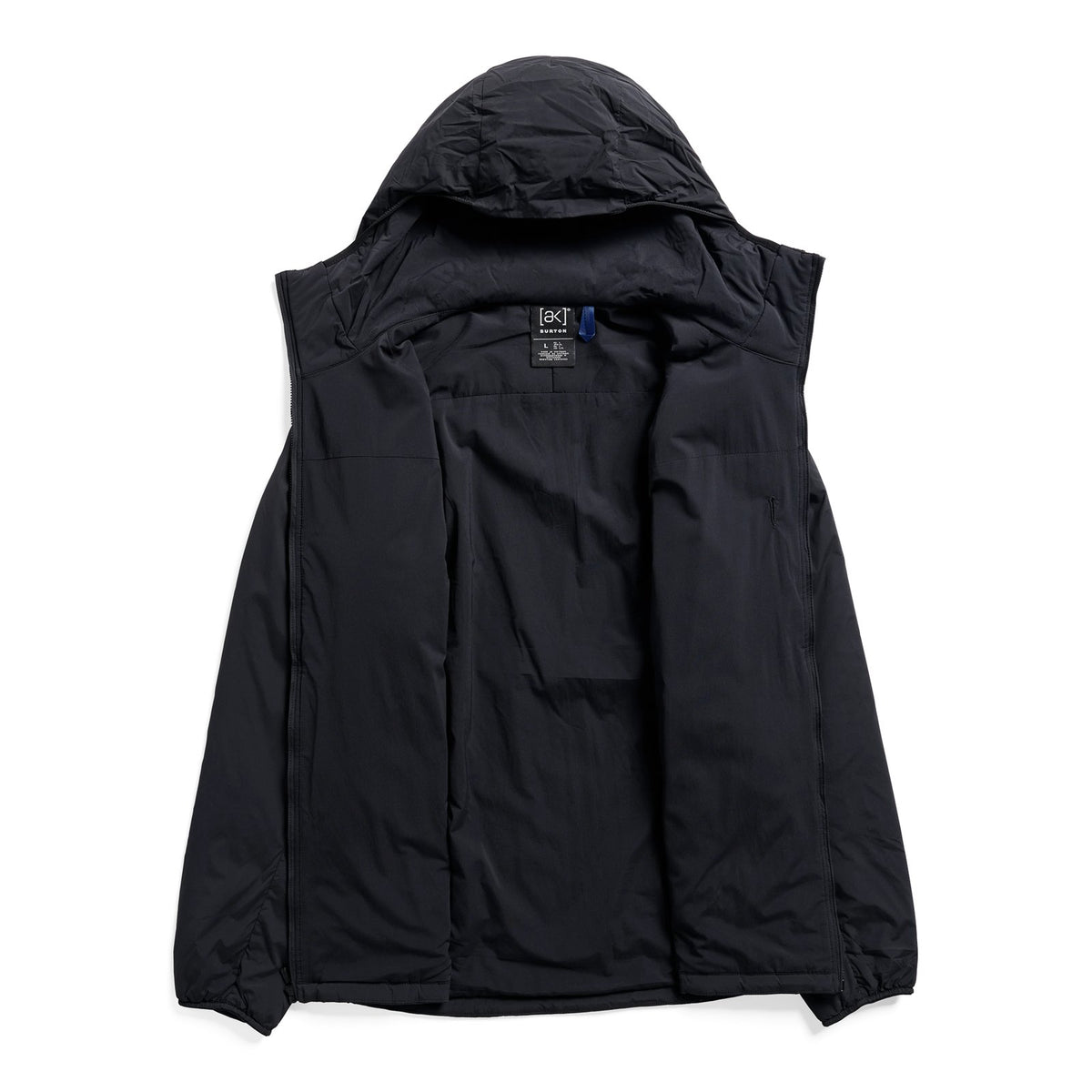 Mens [Ak] Helium Hooded Stretch Insulated Jacket True Black - Image 7