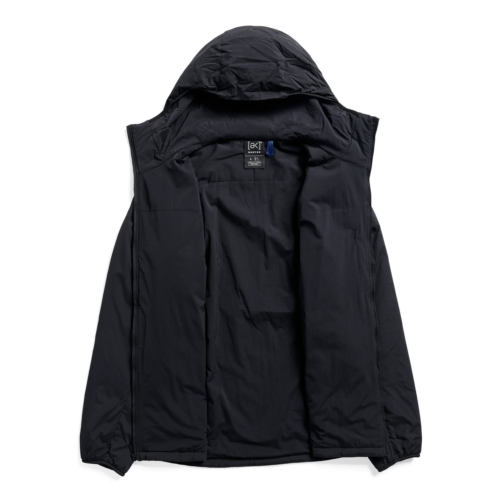 Mens [Ak] Helium Hooded Stretch Insulated Jacket True Black - Image 7