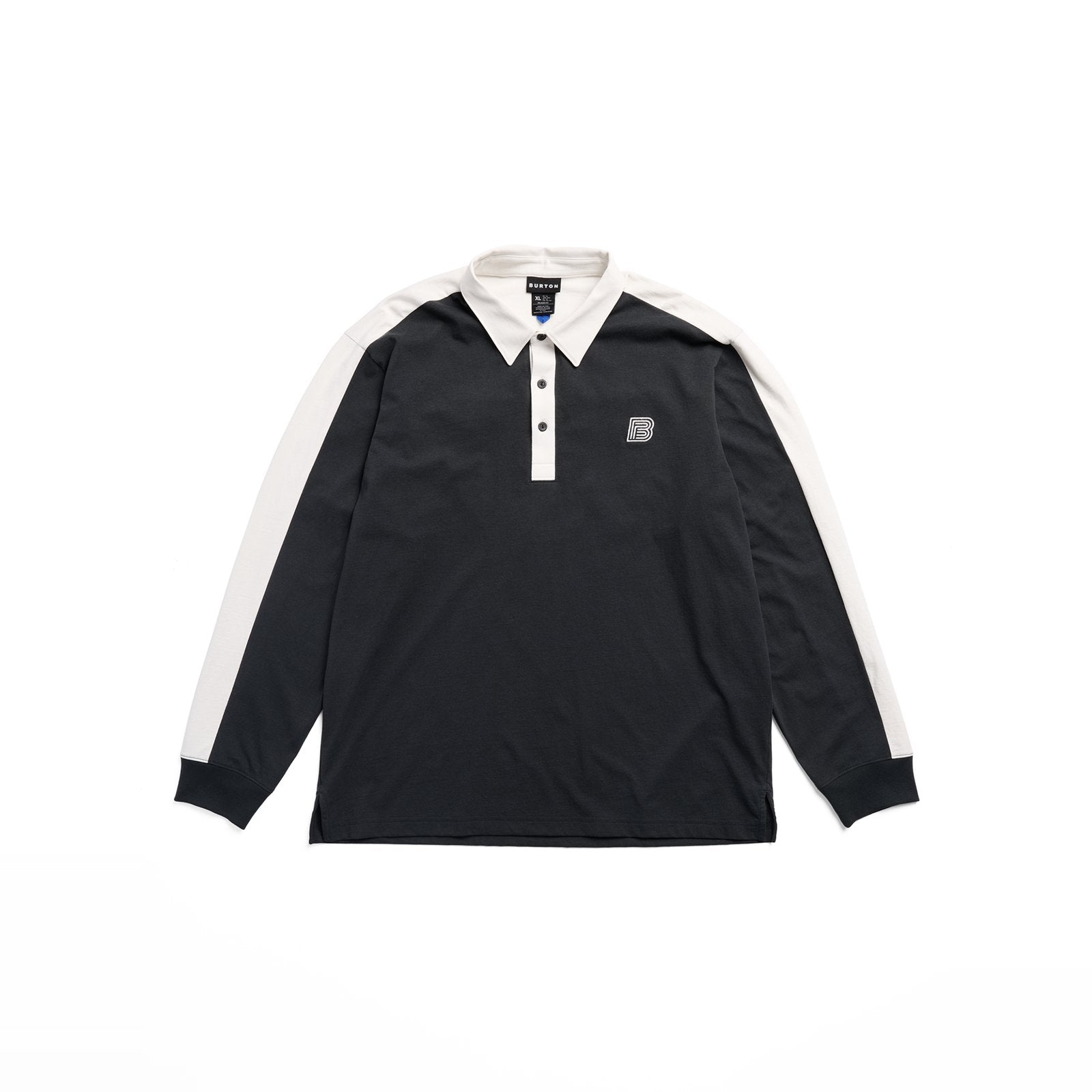 Mens Rugby Shirt True Black / Stout White - Image 7