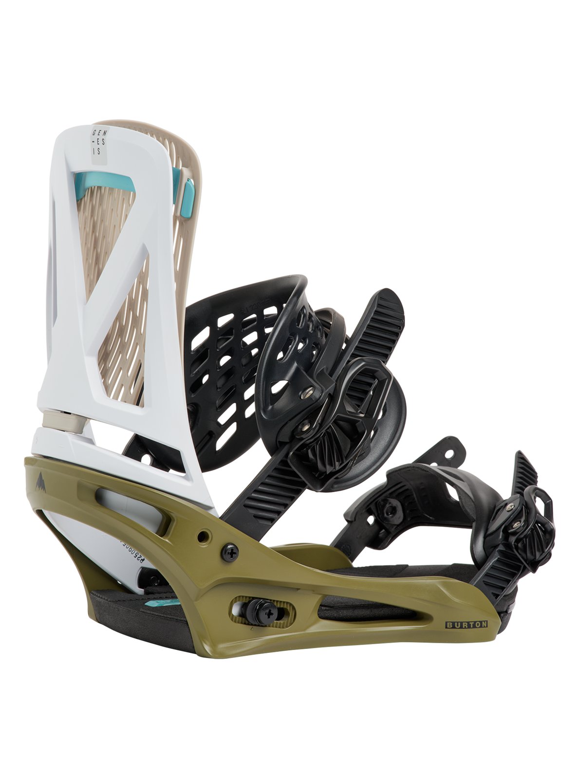 Mens Genesis Re:Flex Snowboard Bindings White / Dried Moss - Image 7
