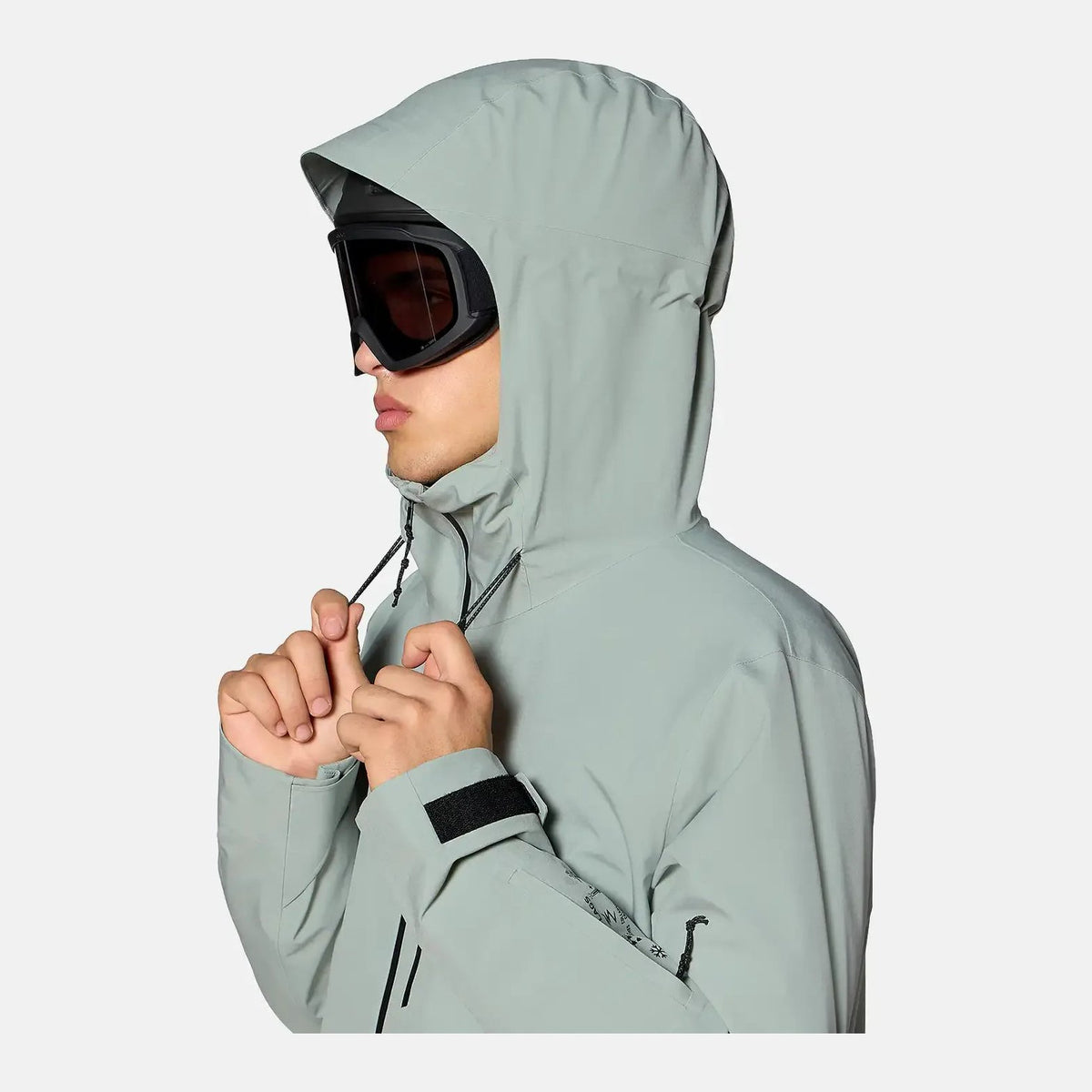 Mens Further 3L Stretch Snowboard Jacket Glacier - Image 7