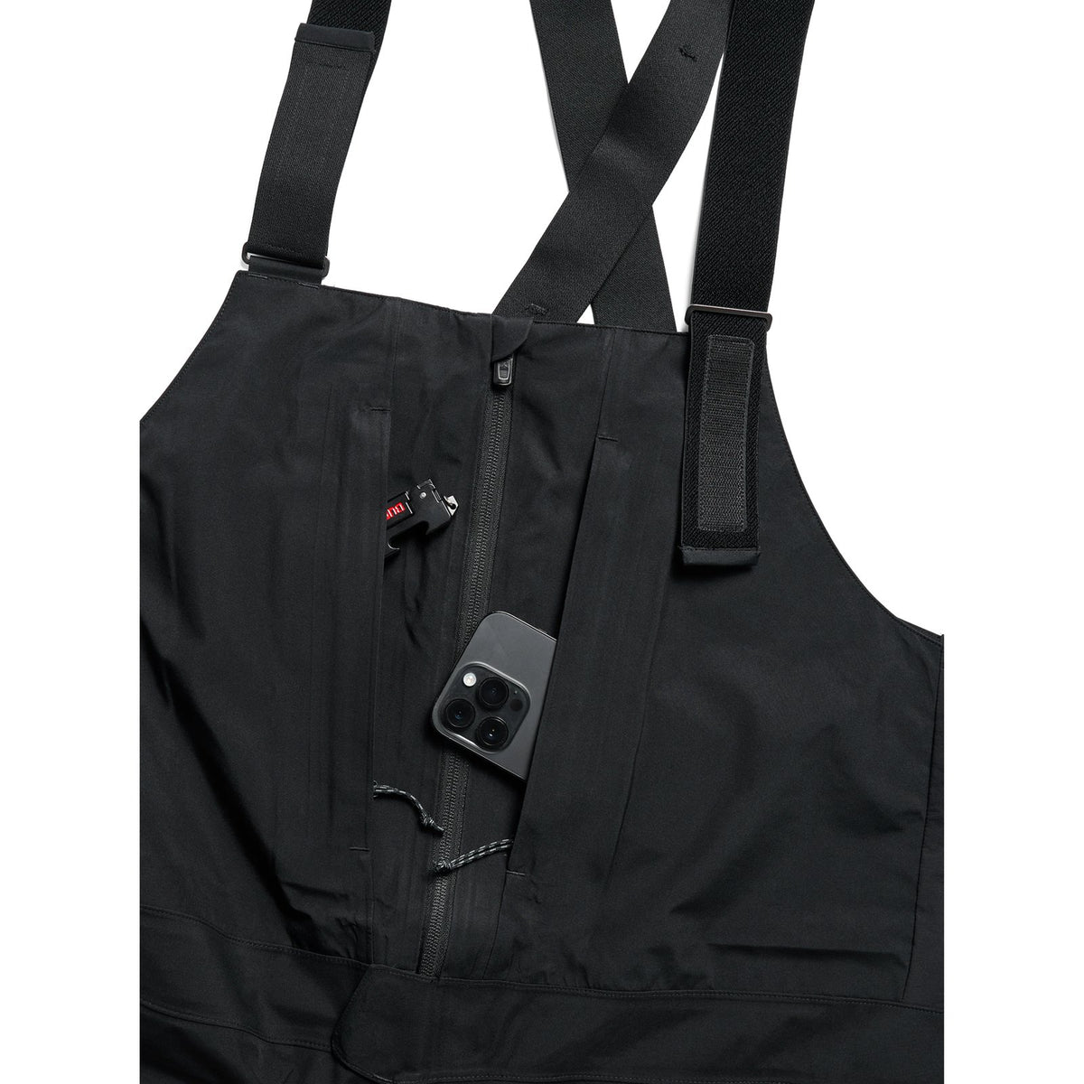Mens [Ak] Freebird Gore‑Tex 3L Stretch Bib Pants True Black - Image 7