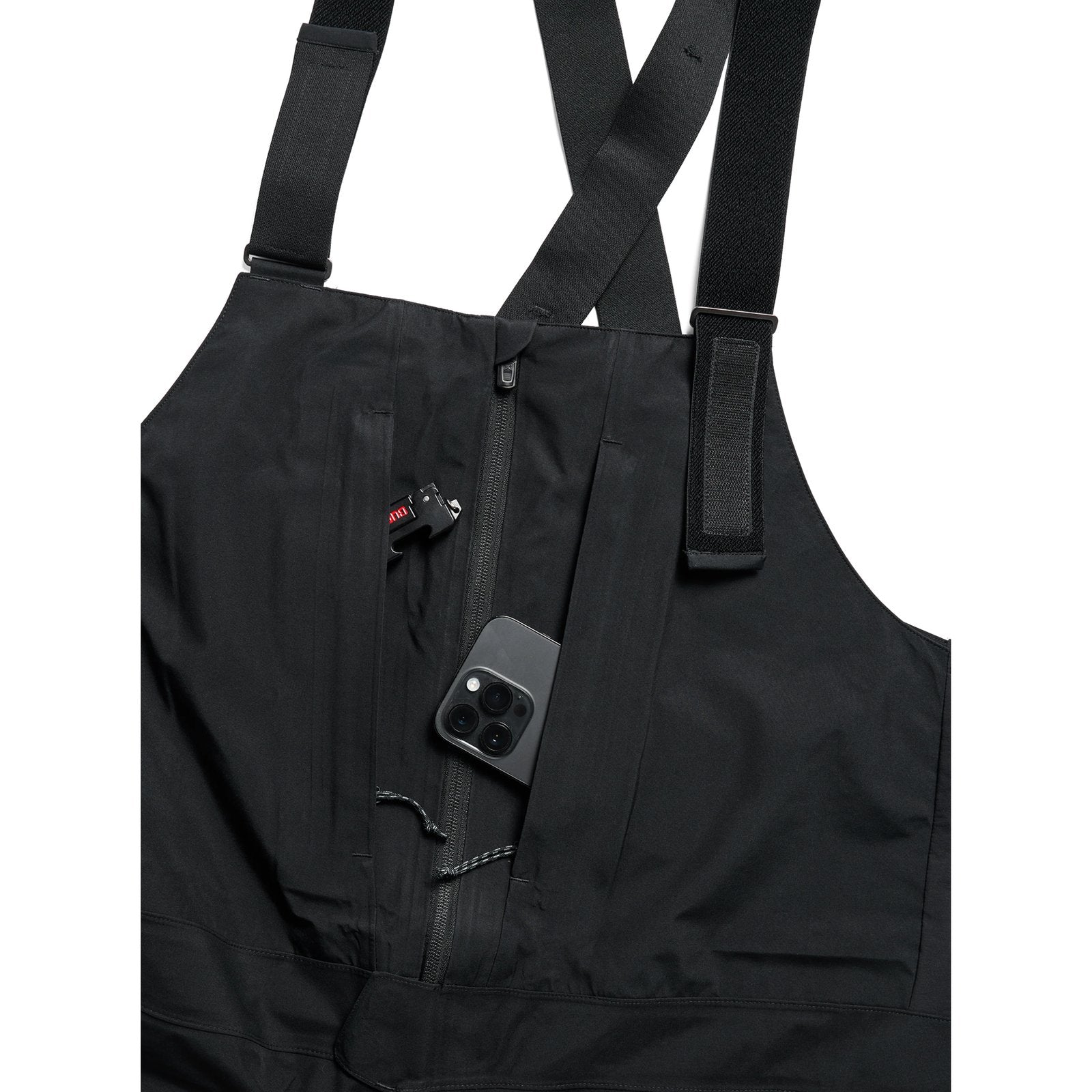 Mens [Ak] Freebird Gore‑Tex 3L Stretch Bib Pants True Black - Image 7