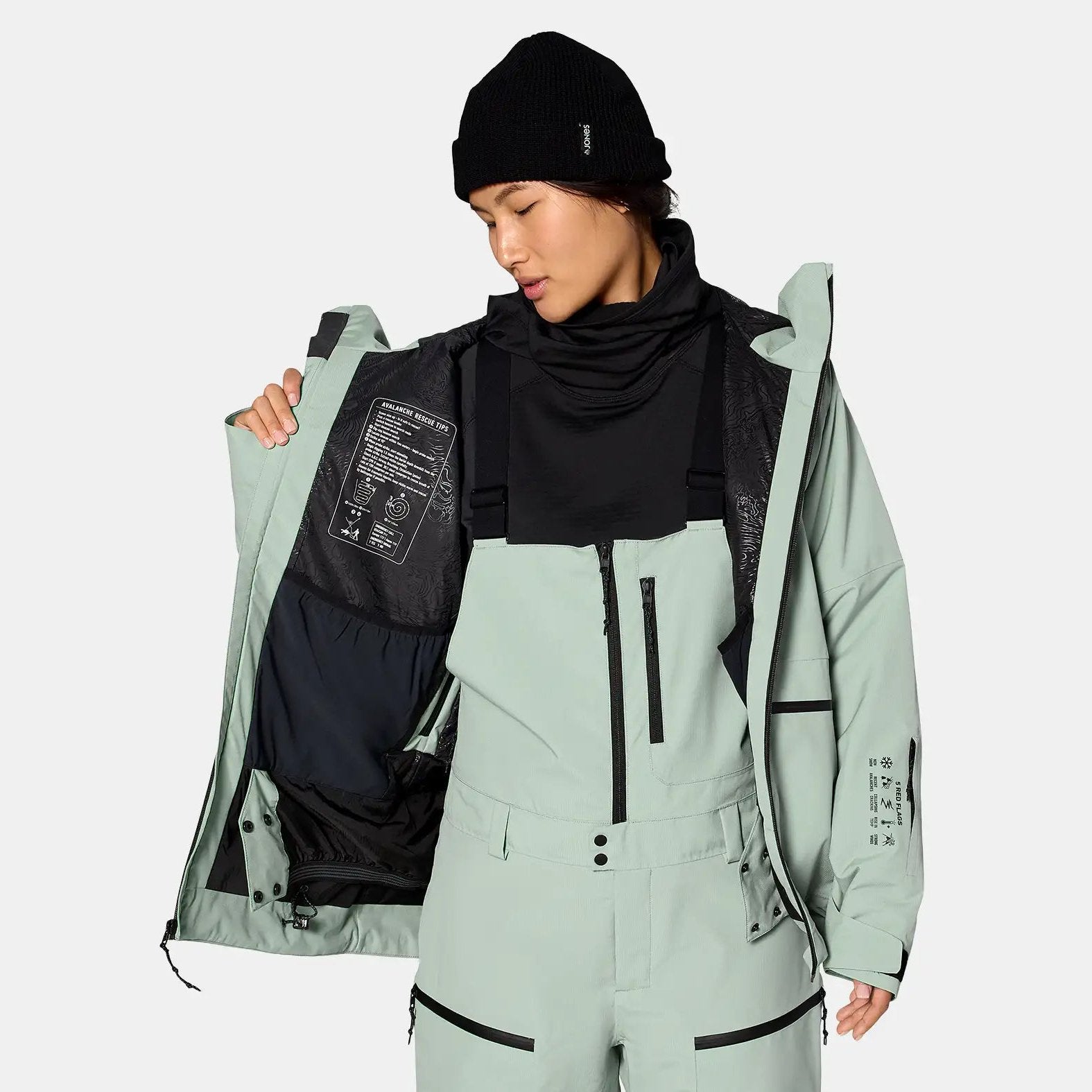 Womens Mtn Surf Insulated Jacket Glacier - Image 7