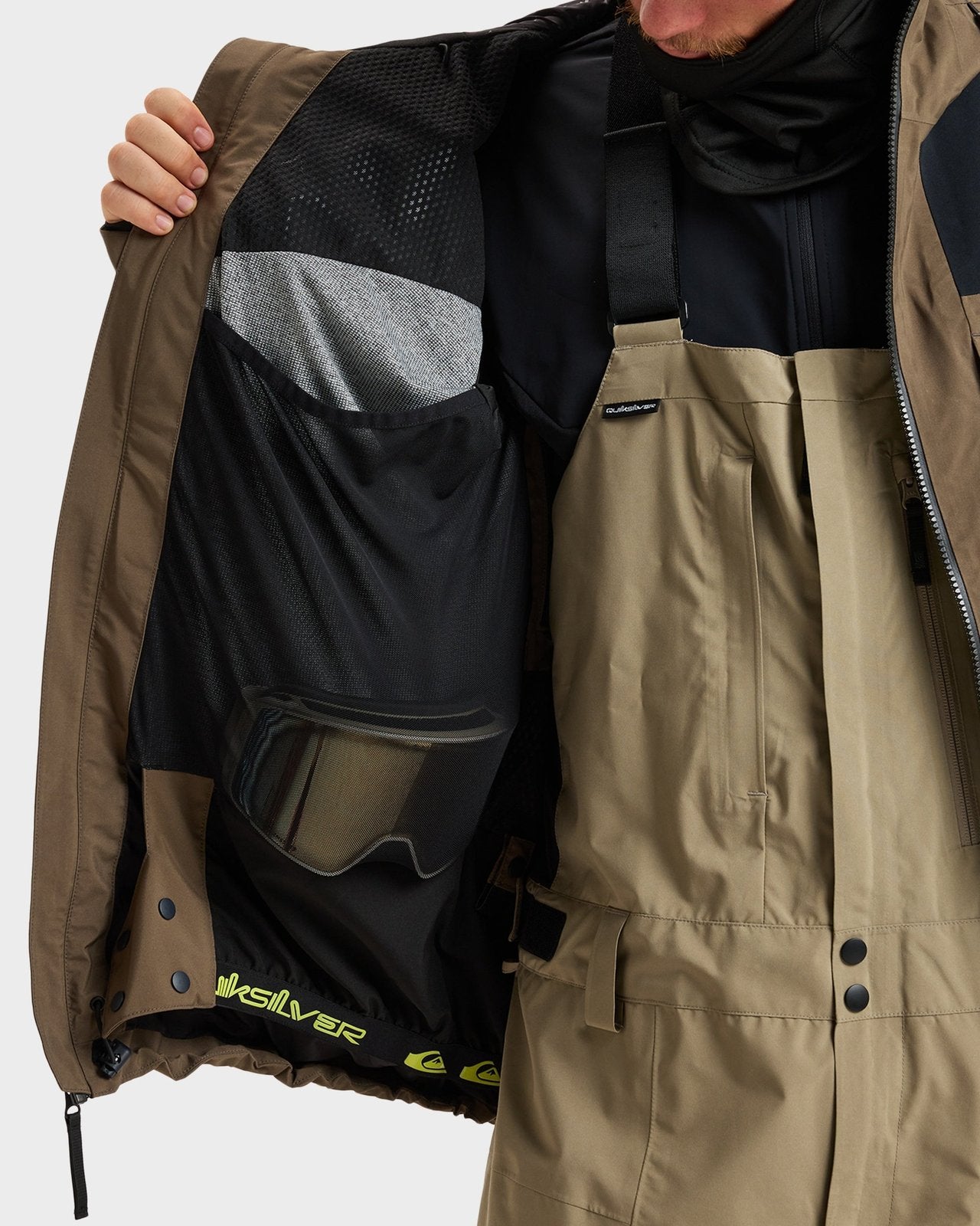 Mens Forever Stretch Gore-Tex Snow Jacket Canteen - Image 7