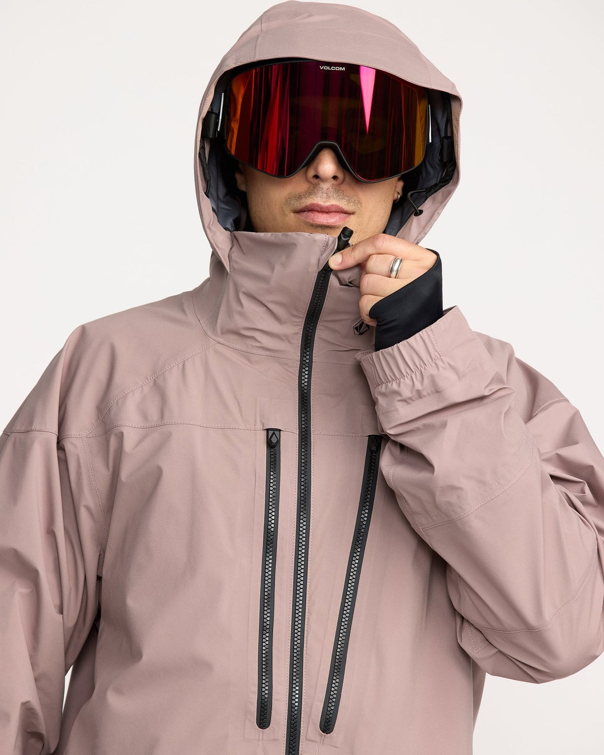 Mens Guch Stretch Gore Jacket Mauve - Image 7