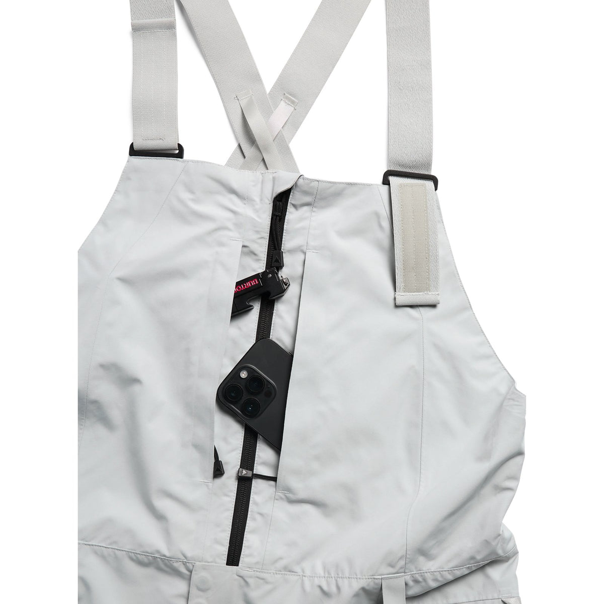 Mens Reserve Gore-Tex 2L Bib Pants Gray Cloud - Image 7