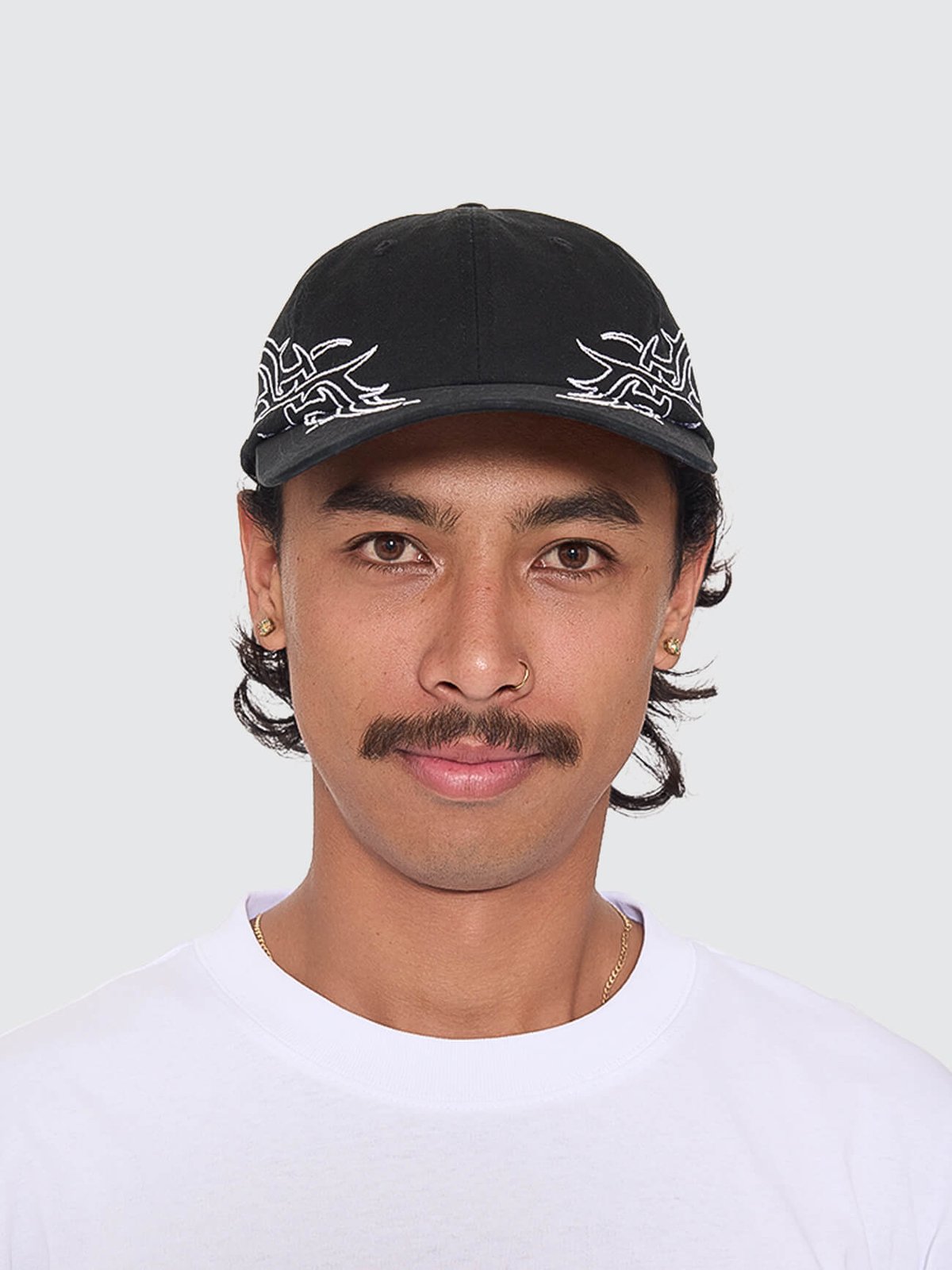 Pitted 6 Panel Hat Black - Image 7