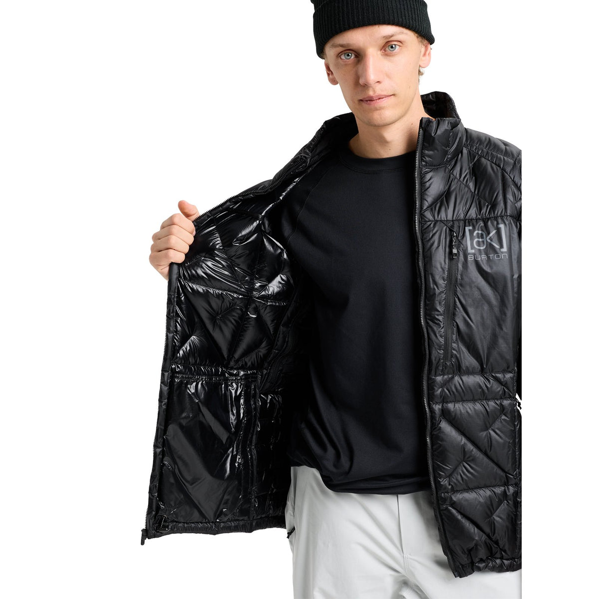 Mens [Ak] Baker Down Jacket True Black - Image 7