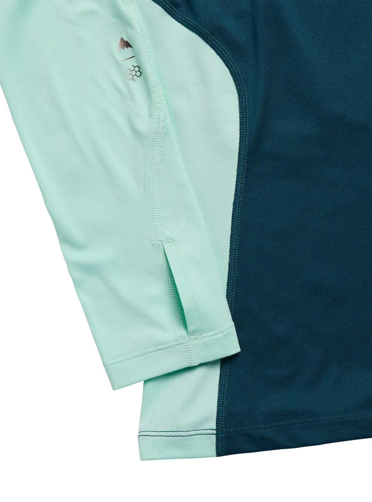 Womens Synthetic Midweight Base Layer Crew Atlantic Teal/Spring Frost - Image 7