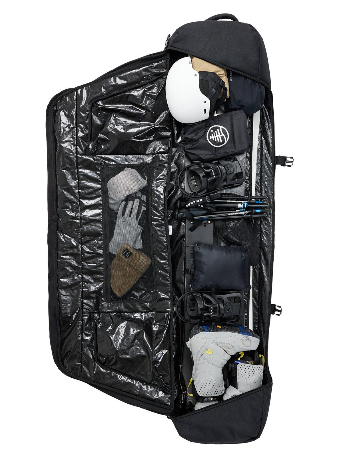 Wheelie Flight Attendant Snowboard Bag True Black - Image 7