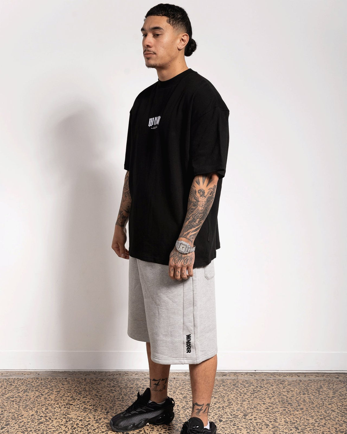 Raider Heavy Weight Tee Black - Image 7