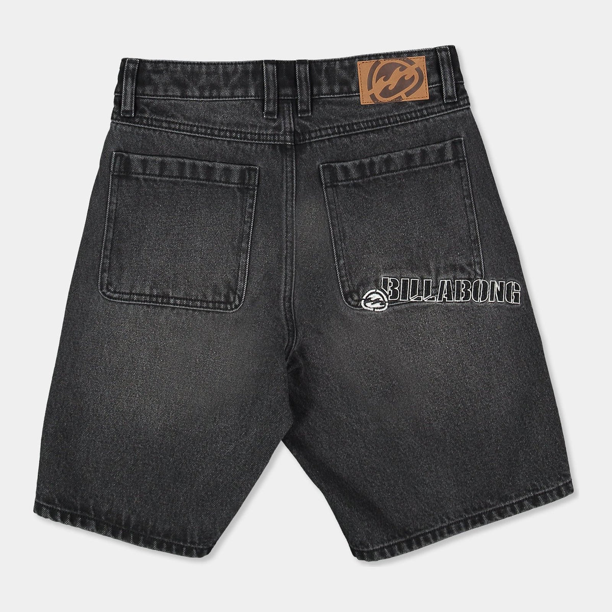 Boys Spec 73 Baggy Denim Shorts Black - Image 7