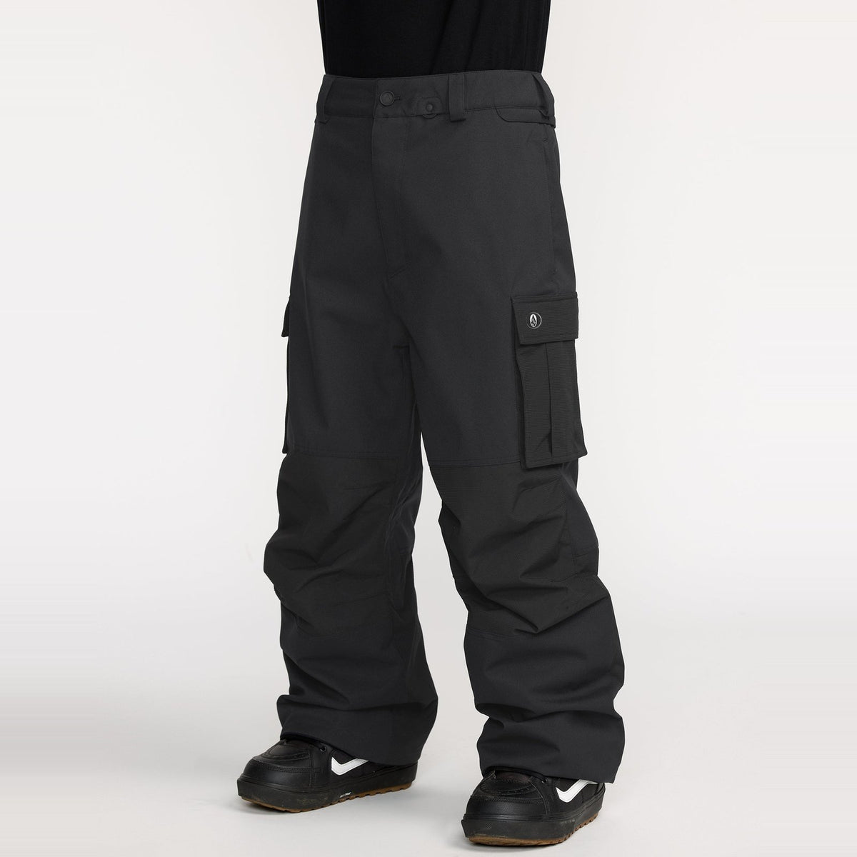 Mens Nwrk Baggy Snowboard Pants Black - Image 8