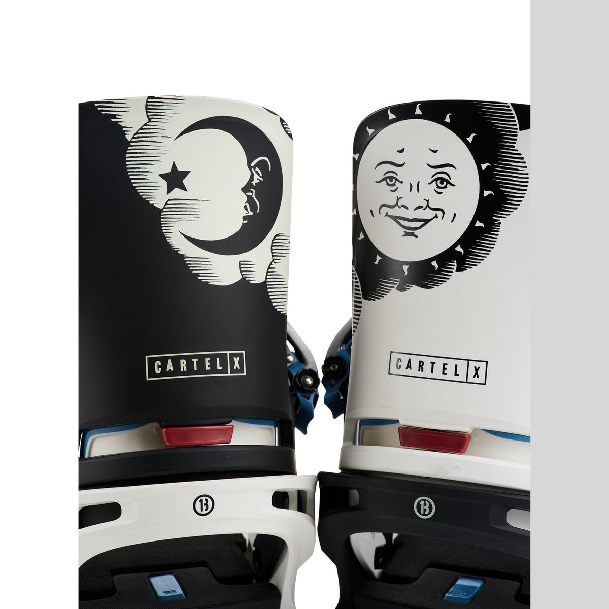 Mens 50th 90's Cartel X Snowboard Bindings - Image 8