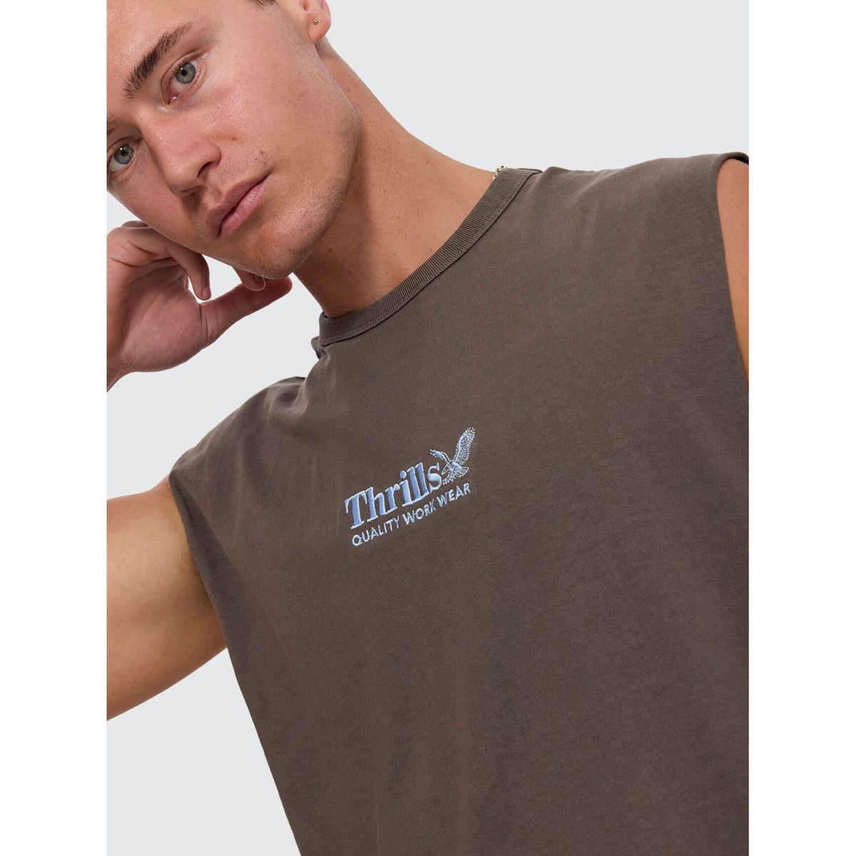 Workwear Embro Merch Fit Muscle Tee Bungee Cord - Image 8