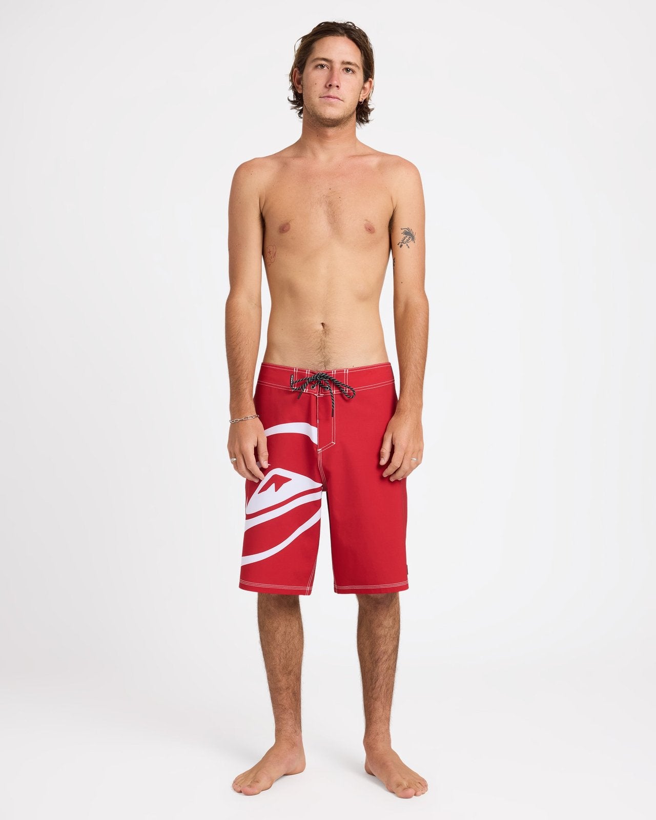 Mens Silicon 21" Board Shorts Salsa - Image 8