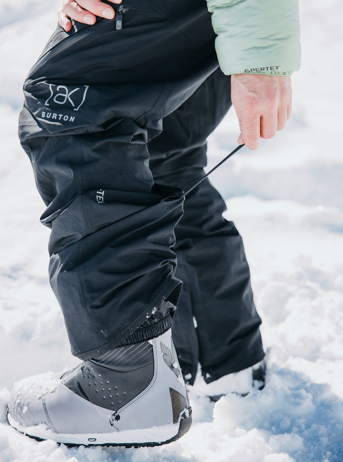 Mens [Ak] Cyclic Gore‑Tex 2L Tall Pants True Black - Image 8