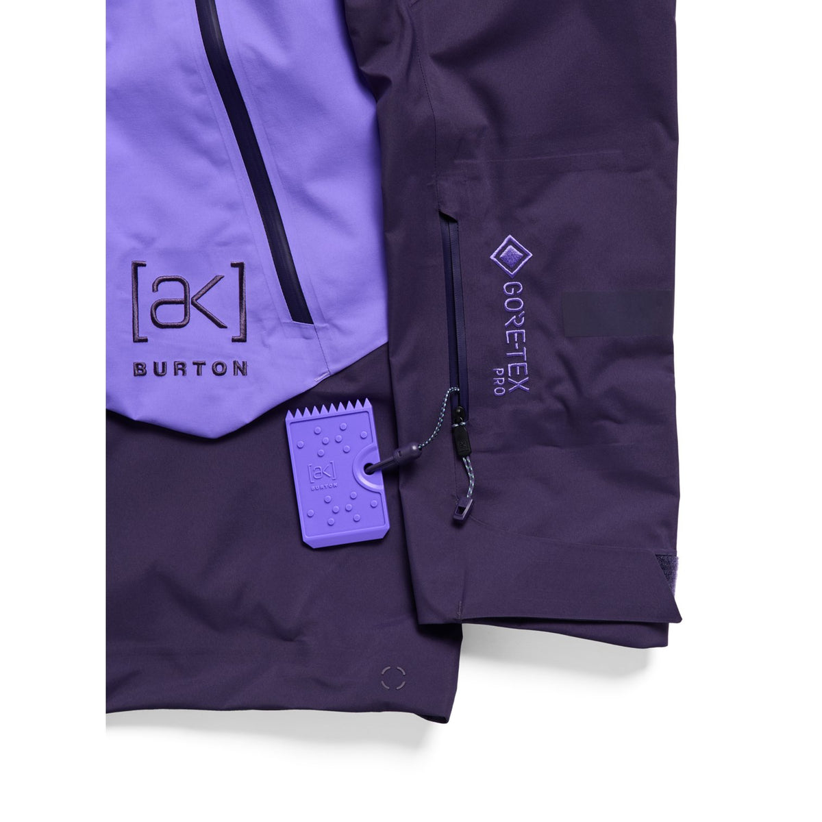 Womens [Ak] Acamar Gore-Tex Pro 3L Jacket Nightshade Purple / Purple Voltage - Image 8