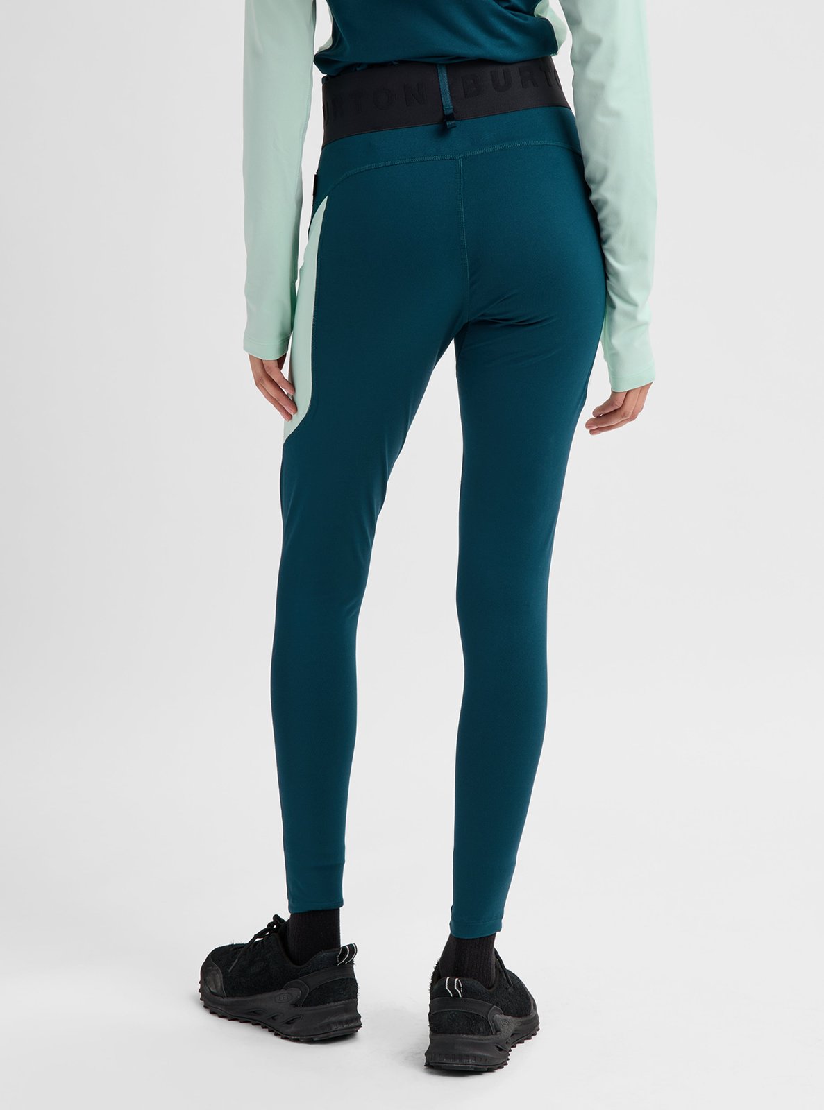 Womens Synthetic Midweight Base Layer Pants Atlantic Teal/Spring Frost - Image 8