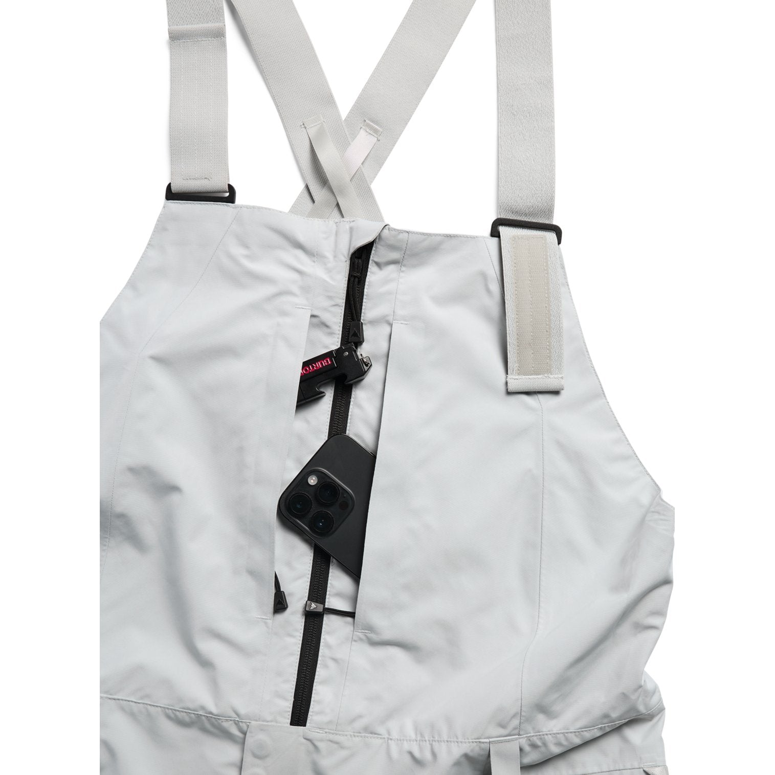Mens Reserve Gore-Tex 2L Bib Pants Gray Cloud - Image 8