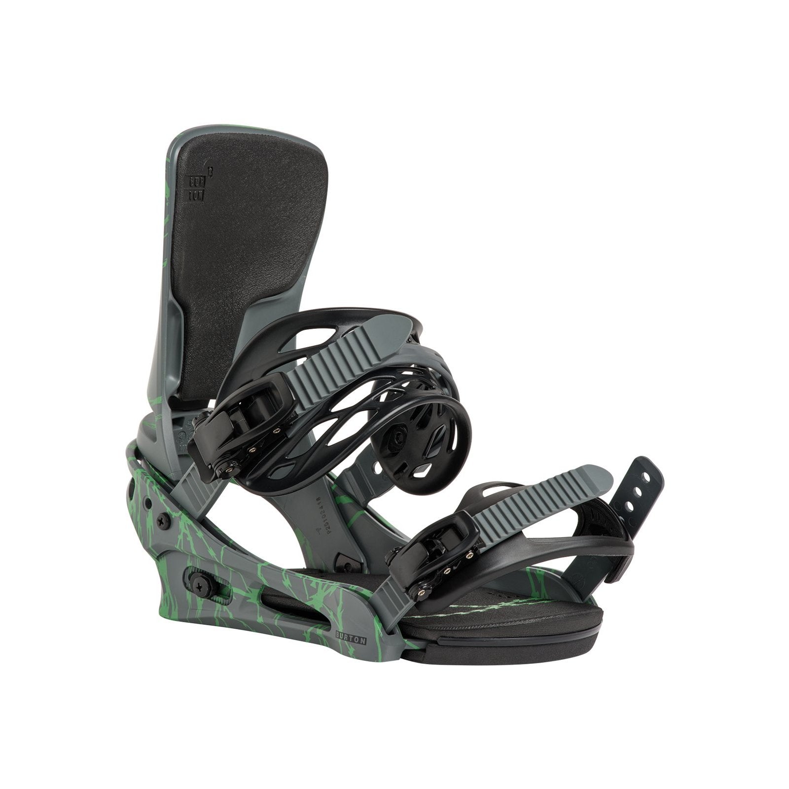 Mens Cartel Re:Flex Snowboard Bindings Gray / Green Voltage - Image 8