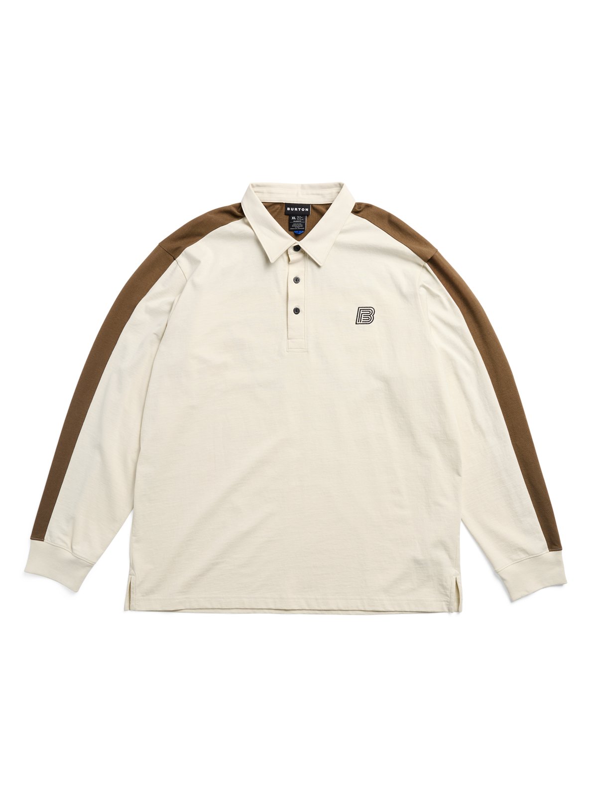 Mens Rugby Shirt Lunar Sand/Earth Ship Brown - Image 8