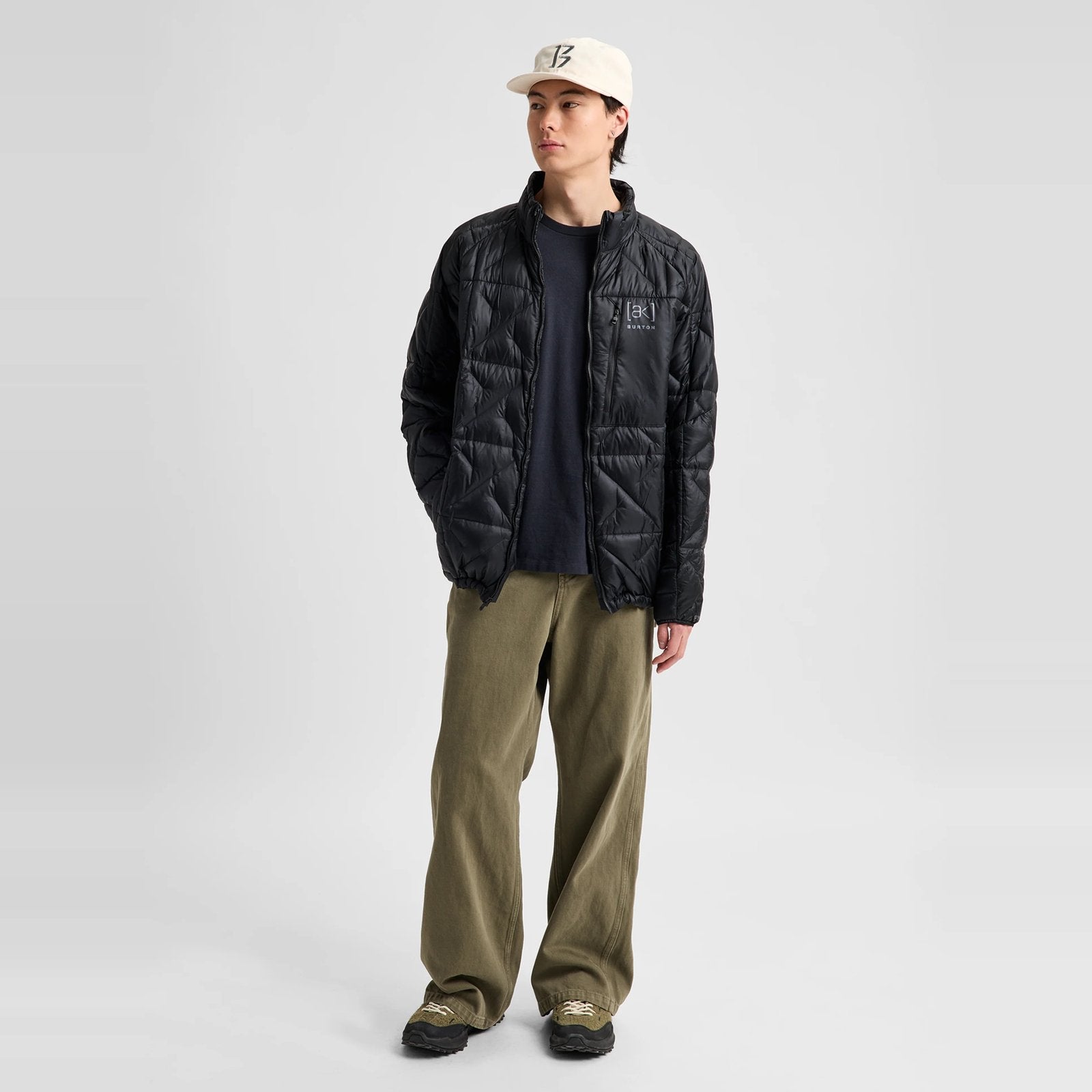 Mens [Ak] Baker Down Jacket True Black - Image 8