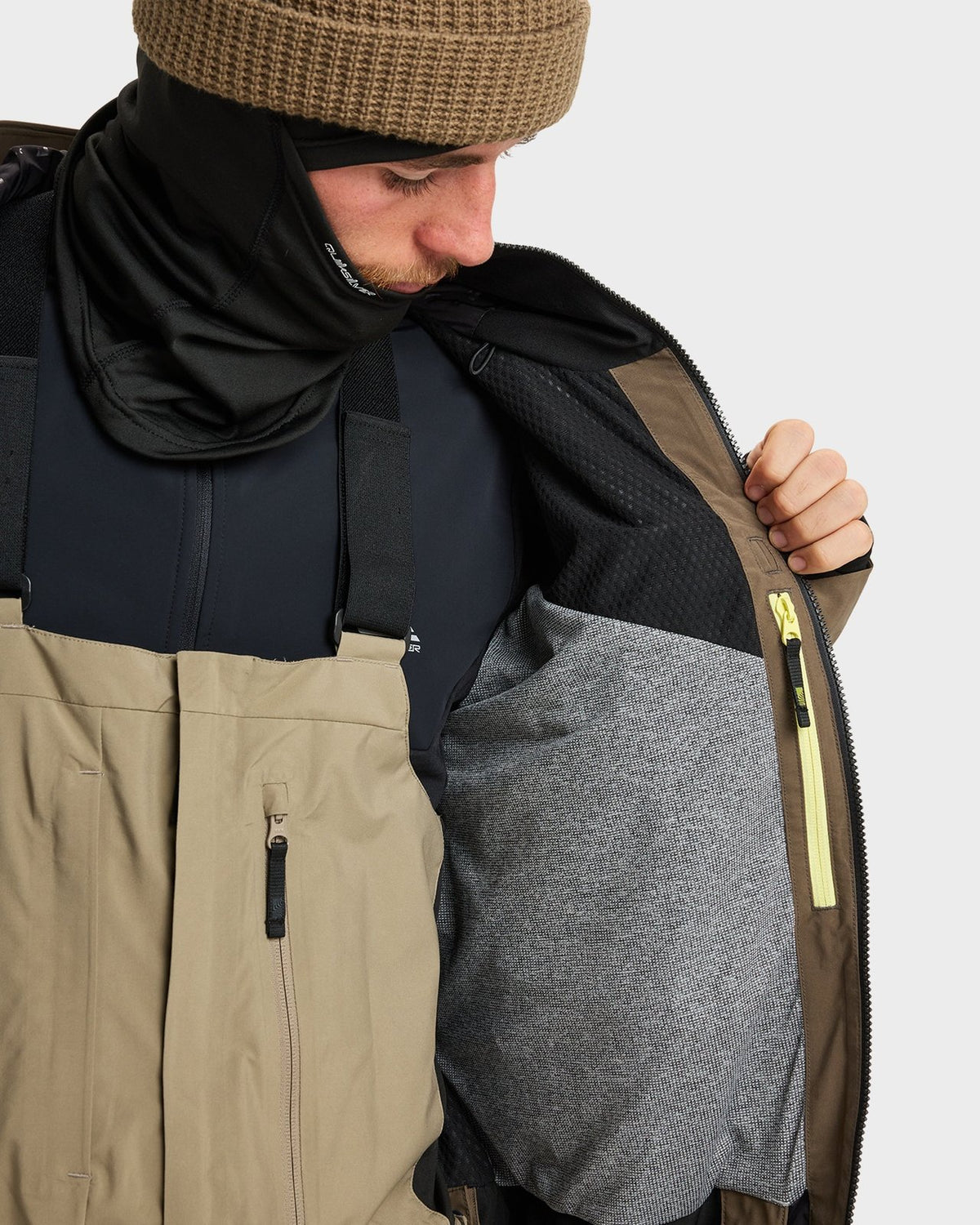 Mens Forever Stretch Gore-Tex Snow Jacket Canteen - Image 8