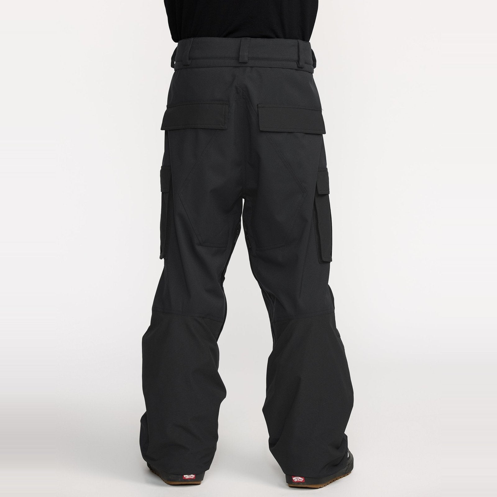 Mens Nwrk Baggy Snowboard Pants Black - Image 9