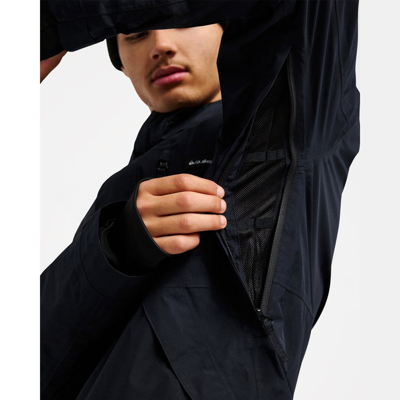Mens Mission Gore-Tex Snow Jacket True Black - Image 9