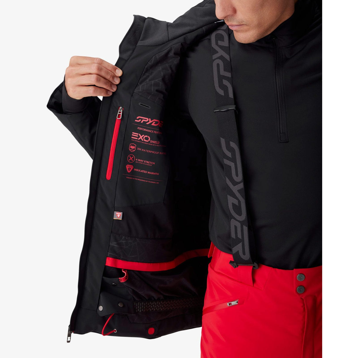 Mens Pinnacle Jacket Black - Image 9