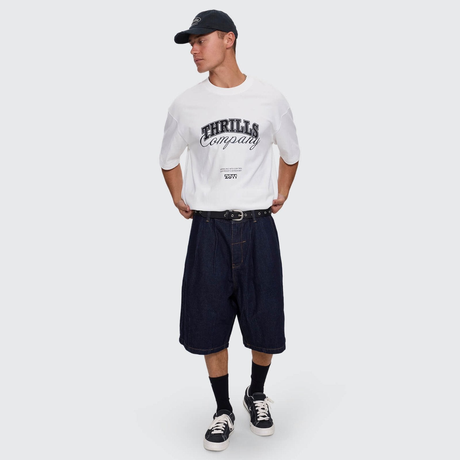 Spiraling Box Crop Tee Dirty White - Image 9