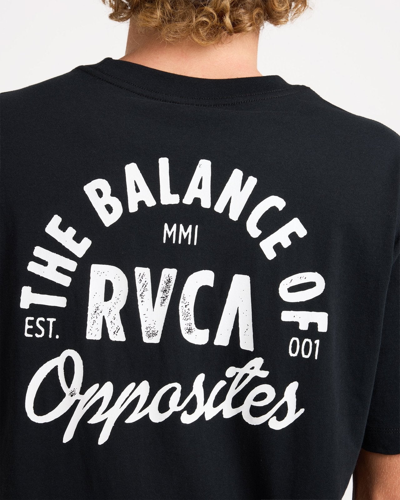 Mens Semi T-Shirt Rvca Black - Image 9
