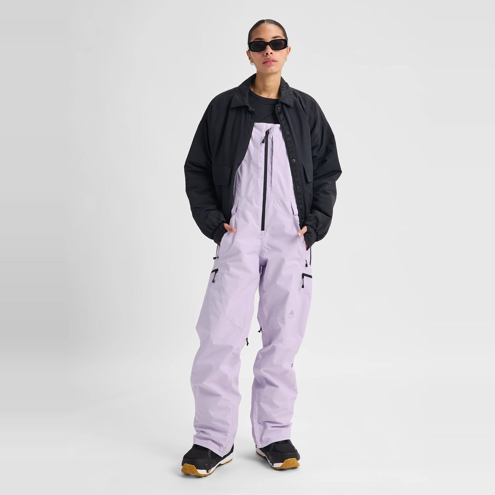 Womens Reserve Gore-Tex 2L Bib Pants Moondust Purple - Image 9