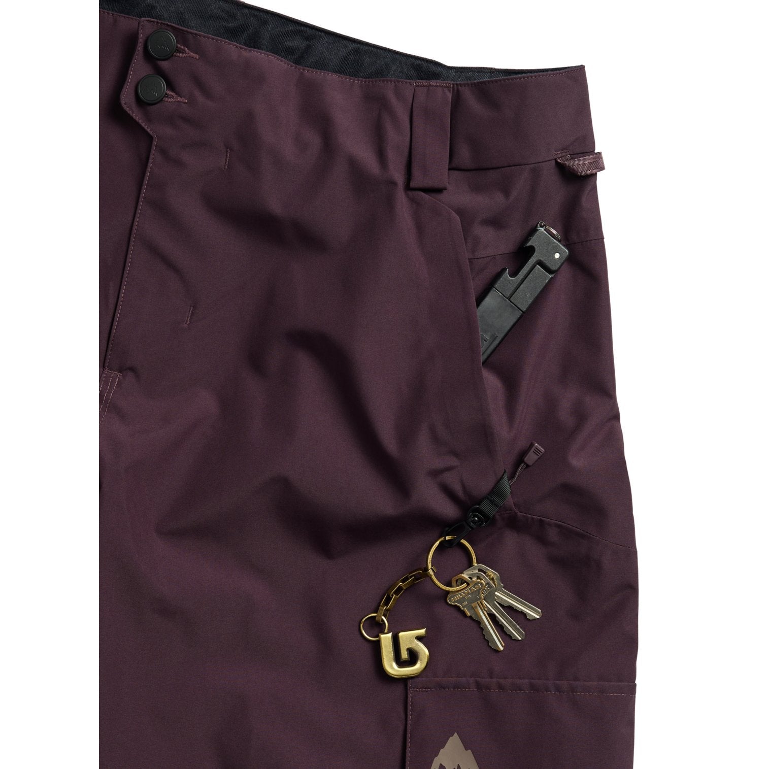 Mens Reserve 2L Baggy Snowboard Pants Bear Hug Brown - Image 9