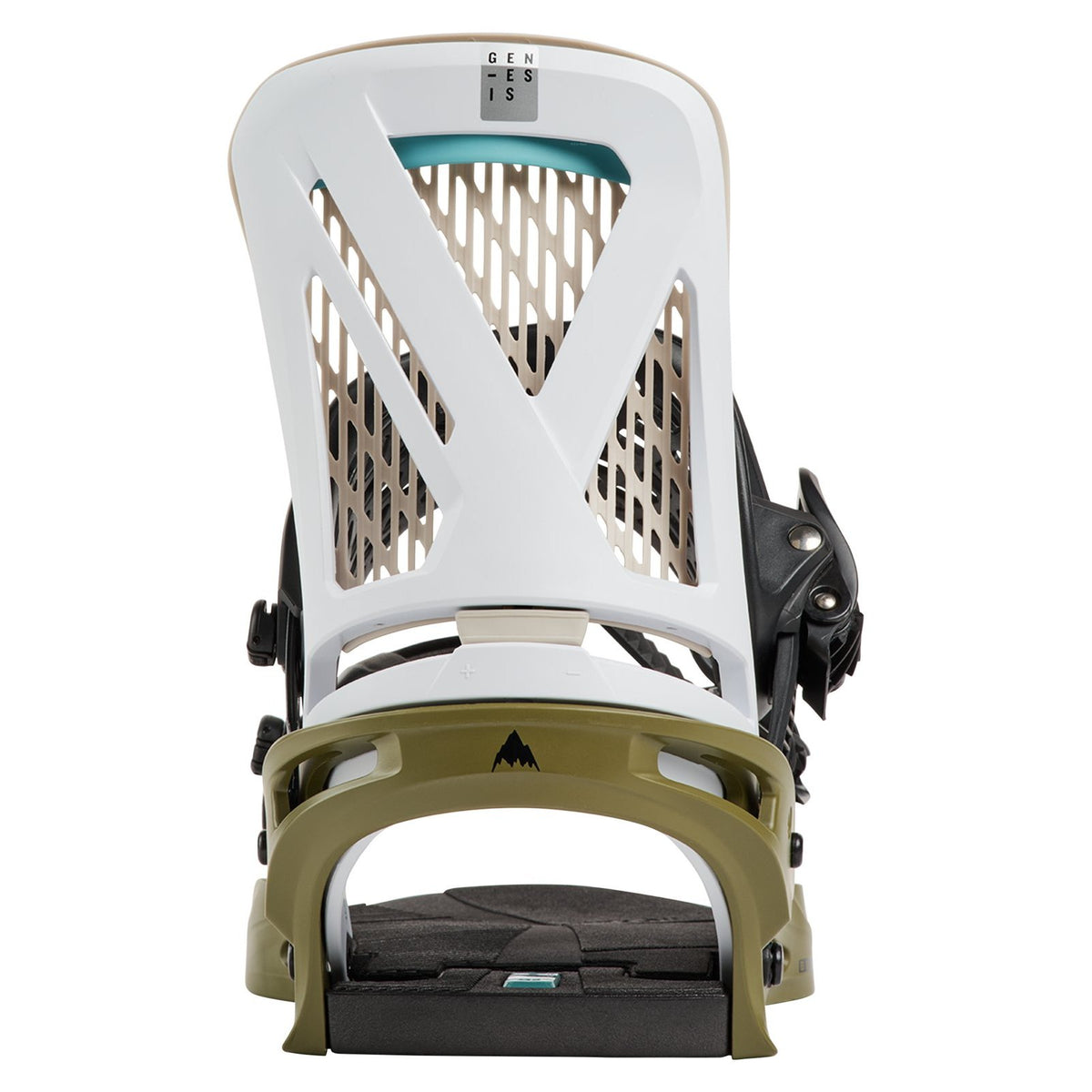 Mens Genesis Re:Flex Snowboard Bindings White / Dried Moss - Image 9