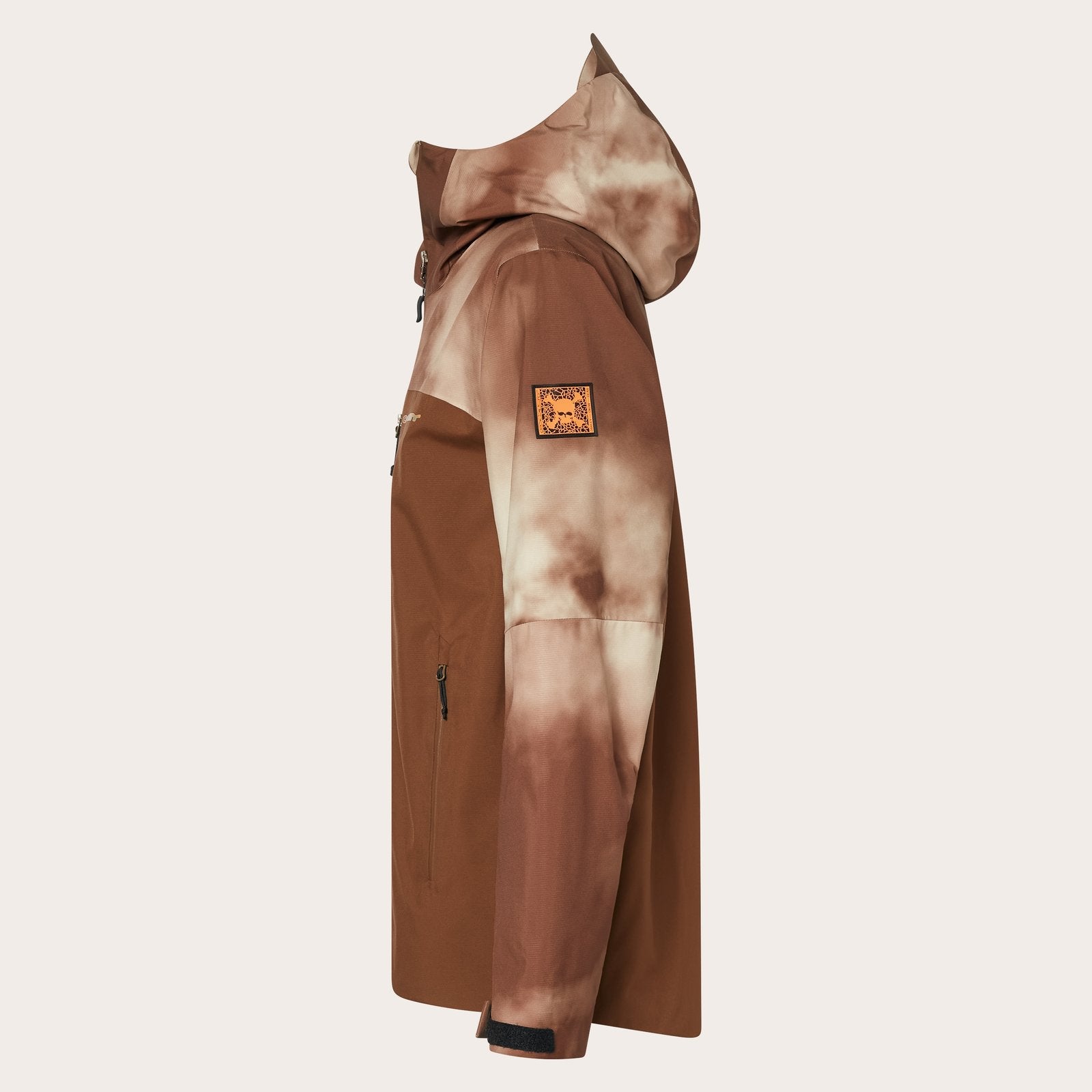 Tc Skull Reduct Shell Jacket Carafe / Brown Clouds Print - Image 9