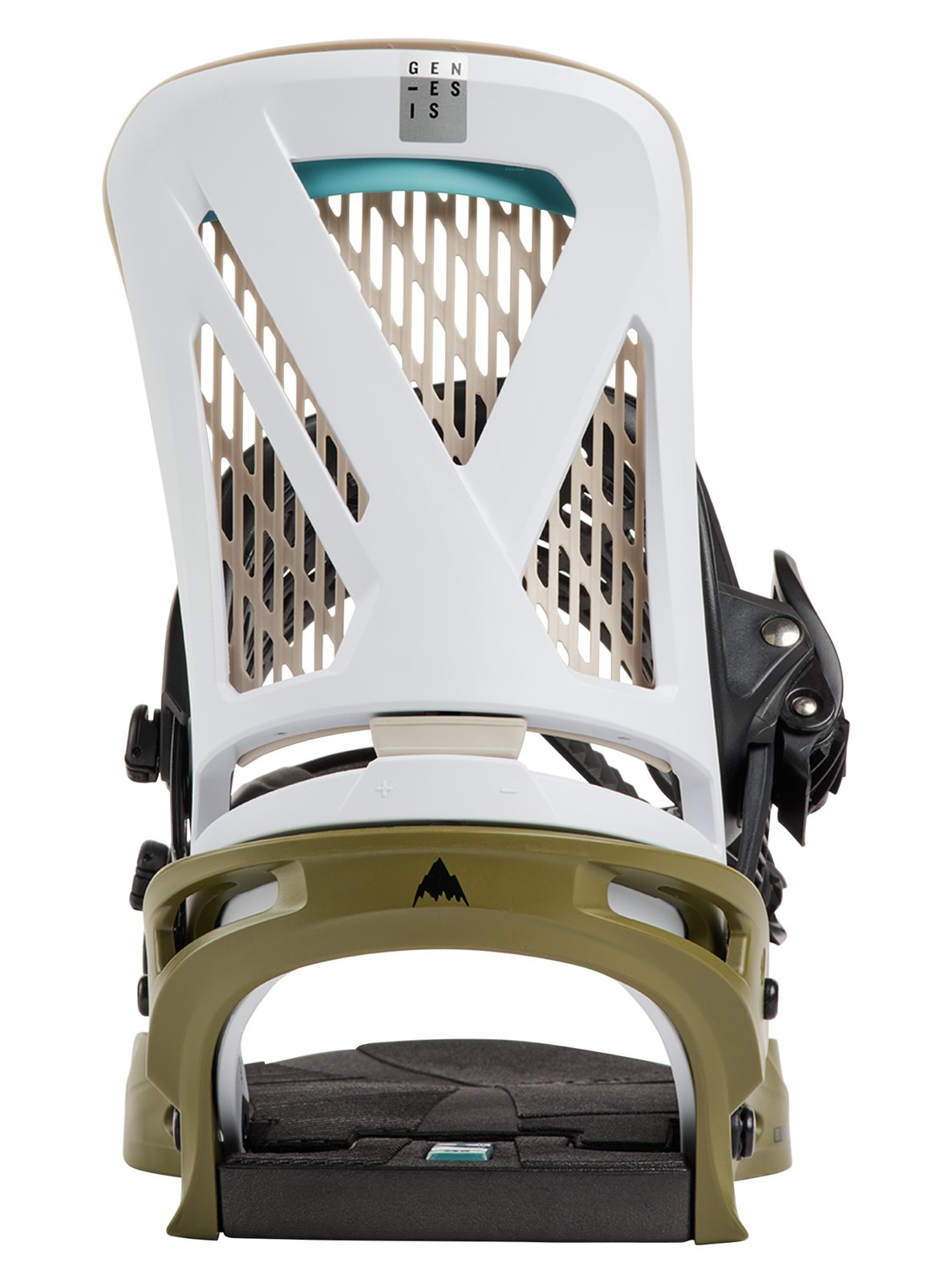 Mens Genesis Re:Flex Snowboard Bindings White / Dried Moss - Image 9