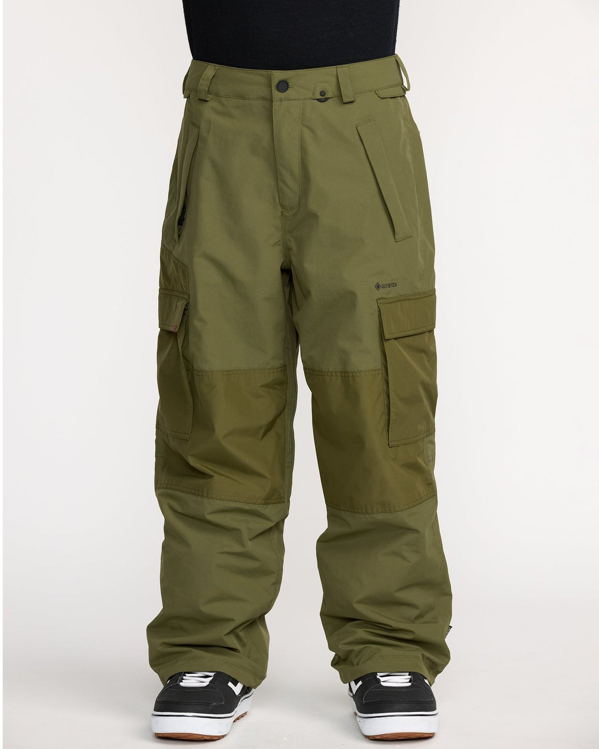 Mens Longo Gore-Tex Pant Dark Olive - Image 9