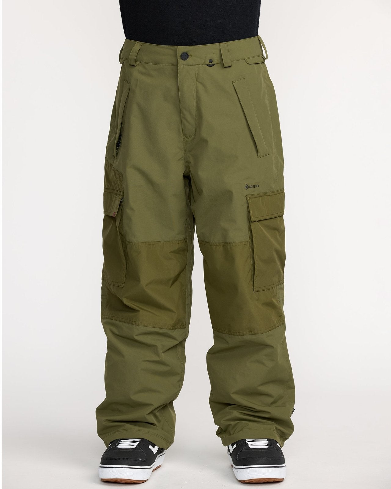 Mens Longo Gore-Tex Pant Dark Olive - Image 9